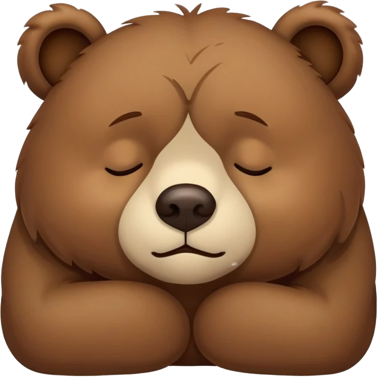 Sleepy bear  emoji