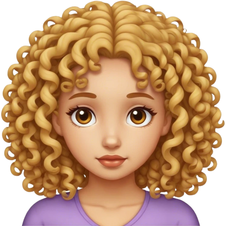 Curly girl  emoji