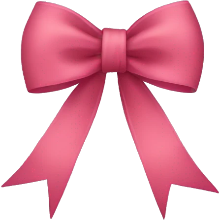 Coquette bow emoji