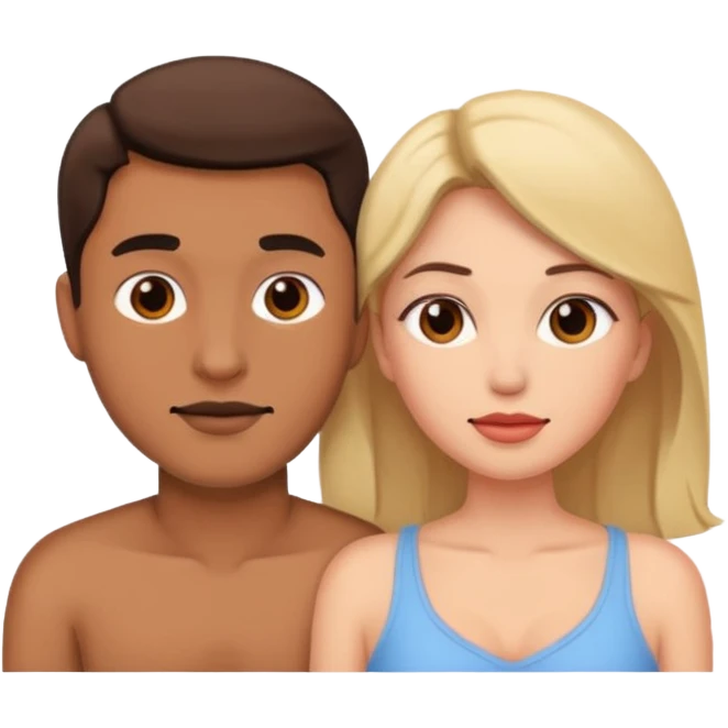 À naked man and woman naked doing sex naked emoji