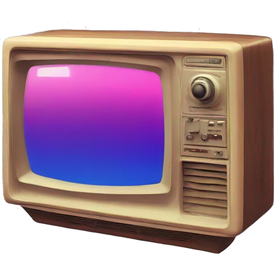 Retro tv glitch glitchy screen glitched emoji