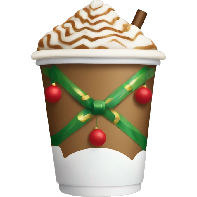 Starbucks Christmas drink emoji