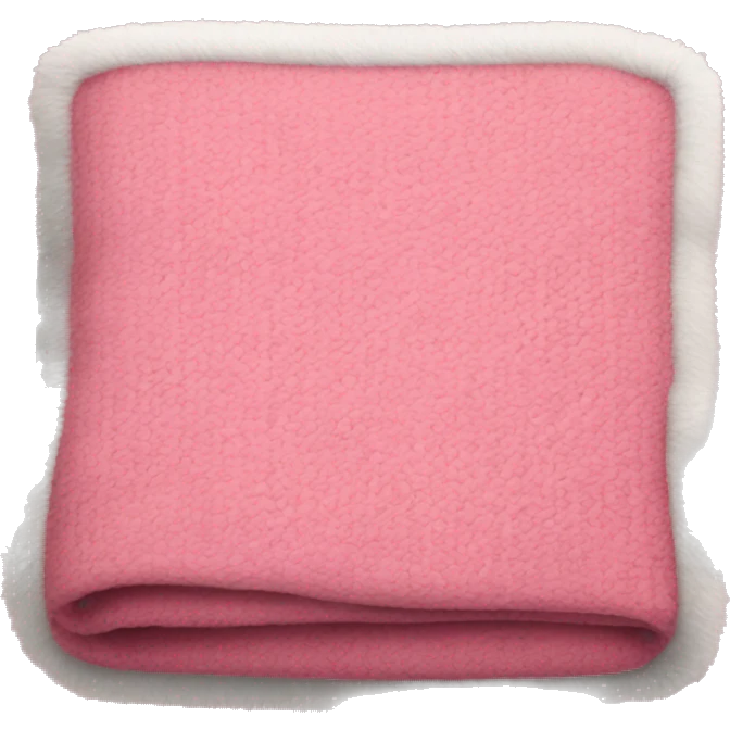 Warm pink Christmas blanket emoji