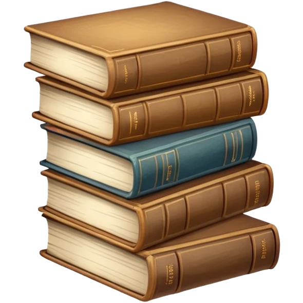 Light brown stack of books emoji