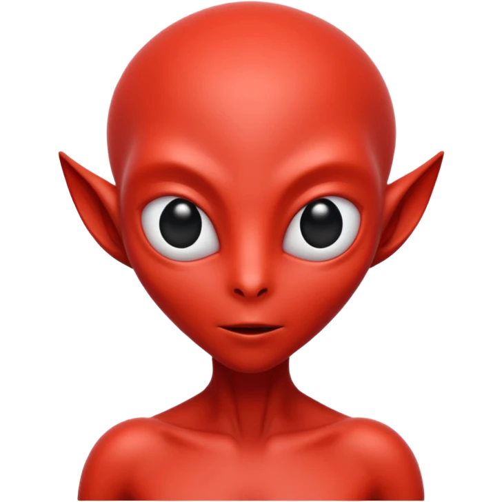 red alien emoji
