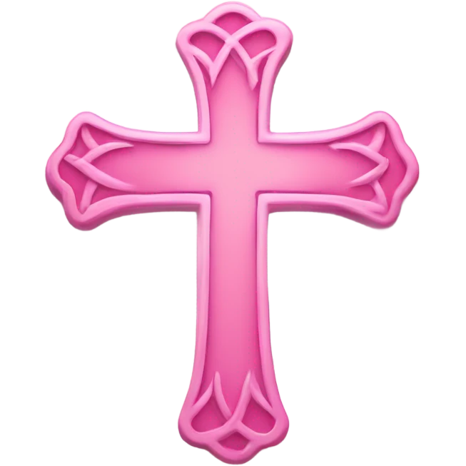 Christian Cross thats pink and very cute and pretty and religious  emoji
