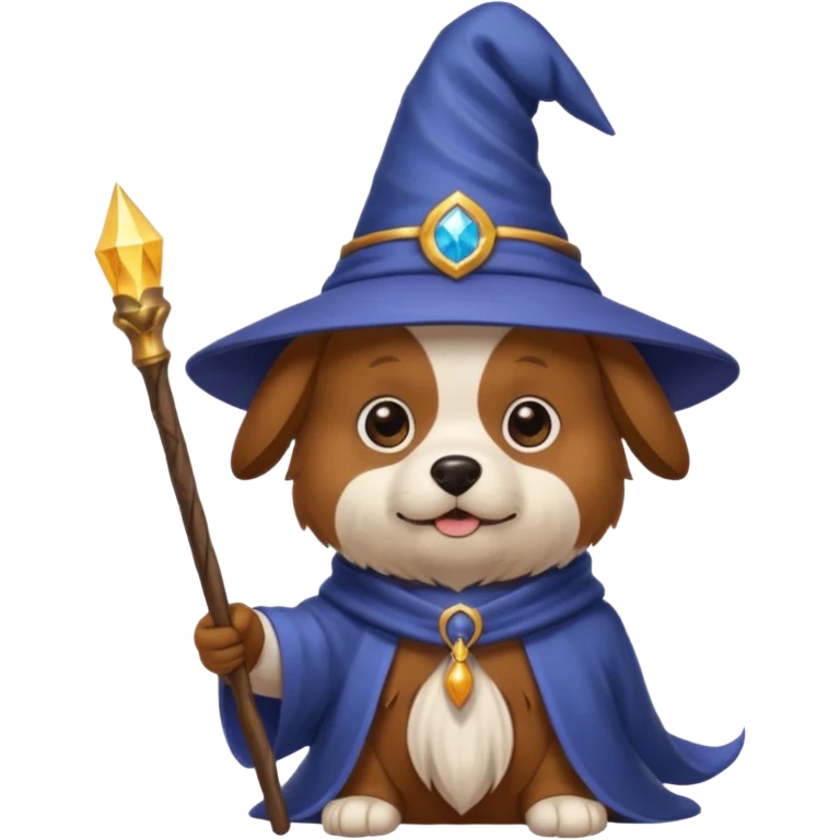 Dog wizard emoji