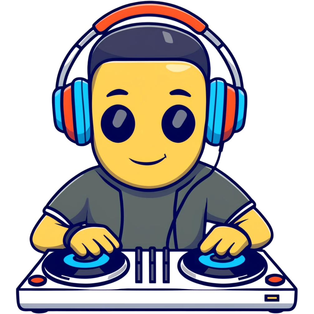 DJ mixing music emoji