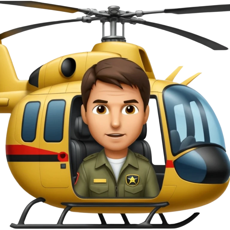 Tom cruise in a helicopter  emoji