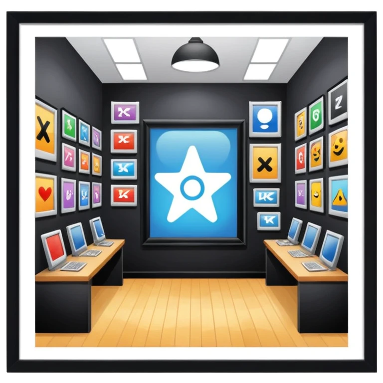 Poster room y2k style emoji