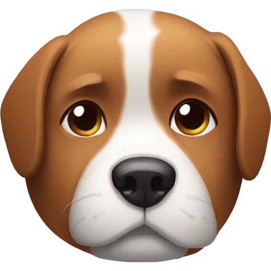 Dog face sleepy emoji