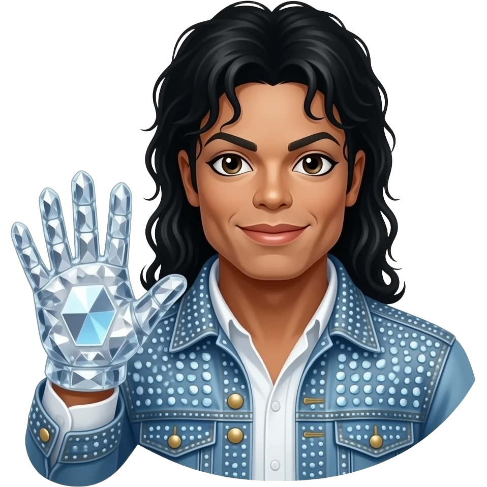 Crystal glove Michael Jackson emoji