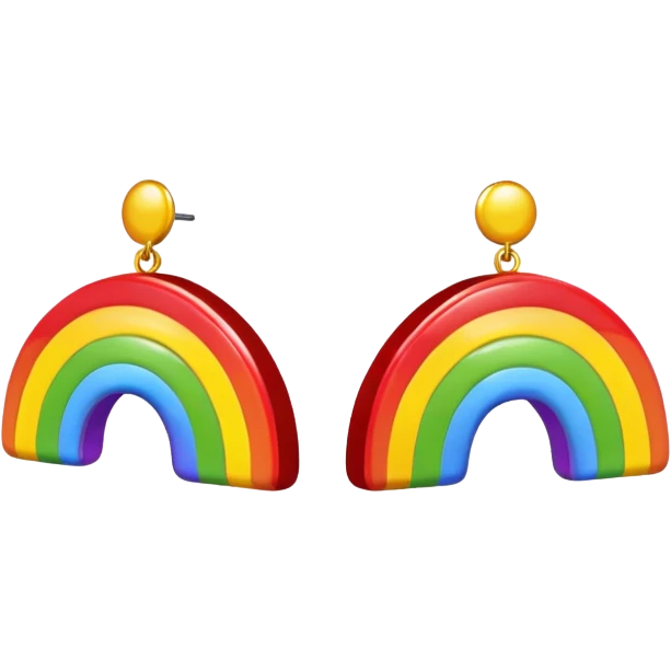 rainbow earring emoji