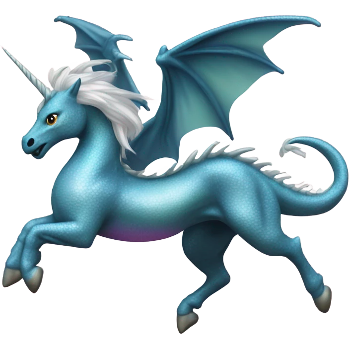 dragon flying on a unicorn  emoji