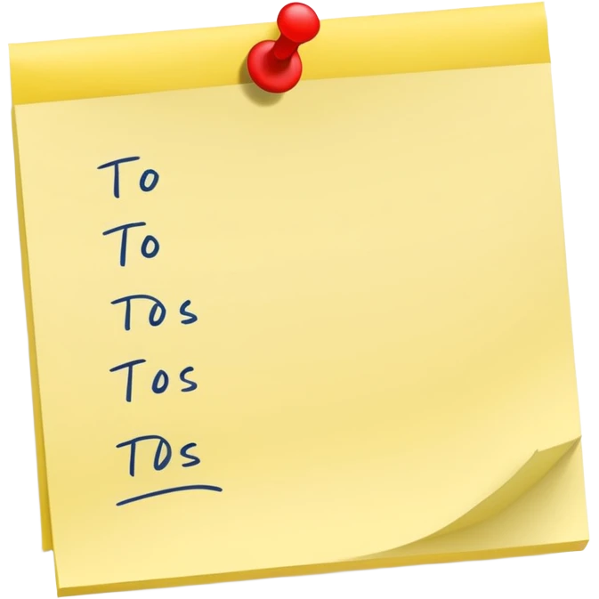 list of to dos emoji