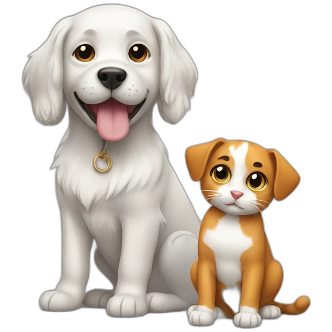 dog and cat emoji