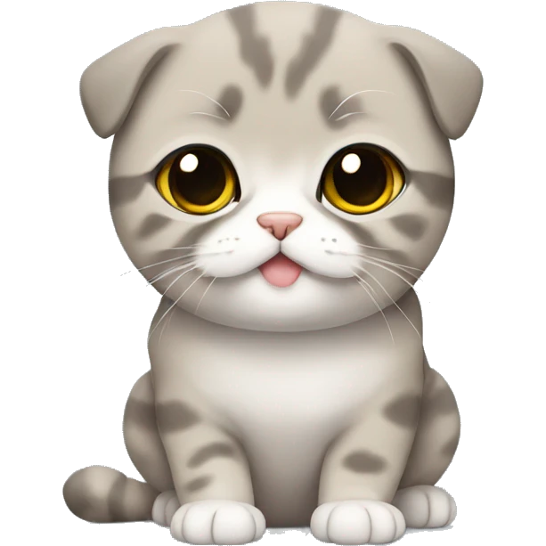 Scottish fold emoji