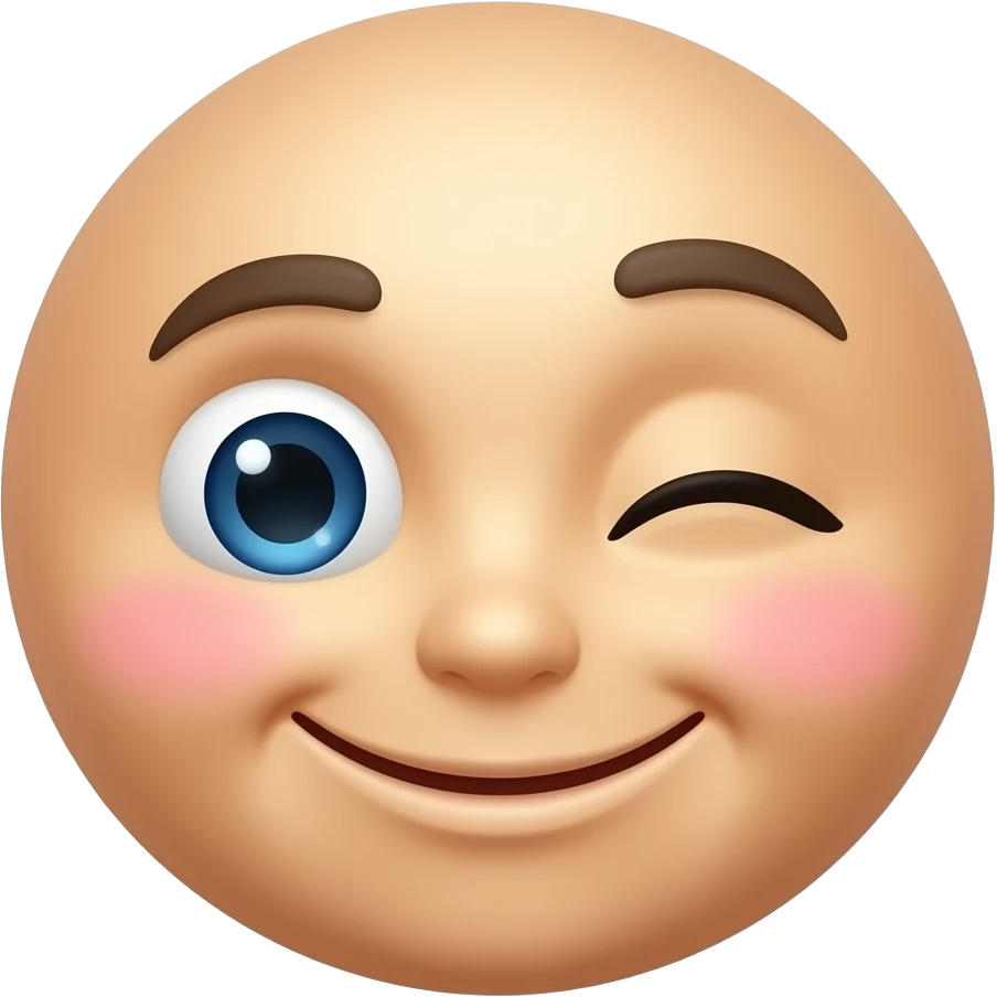 classic yellow 3D iOs emoji smirking flirty side eye bashful emoji