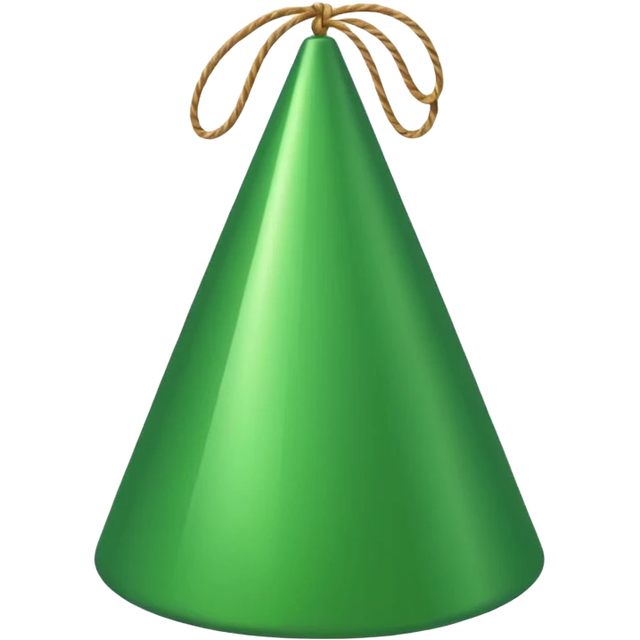 a green Birthday hat emoji