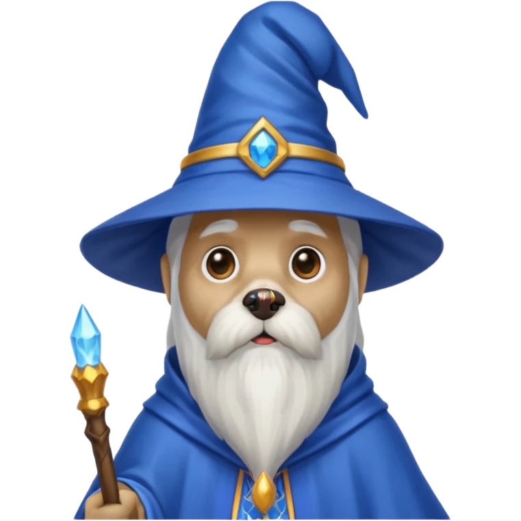 Dog wizard emoji