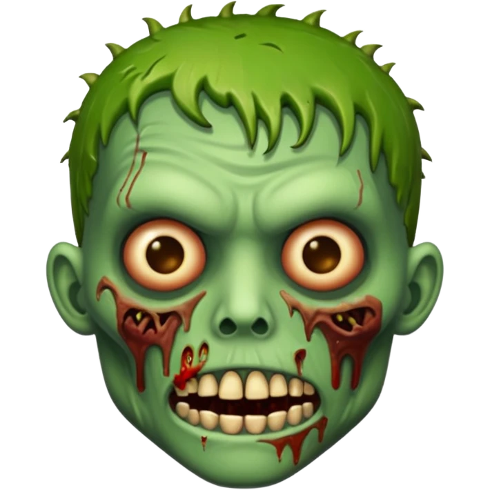 Create a zombie emoji with a taper fade emoji