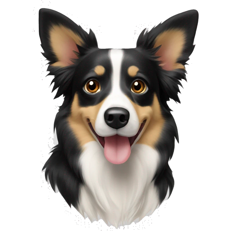 Boarder collie Chihuahua mix￼ emoji
