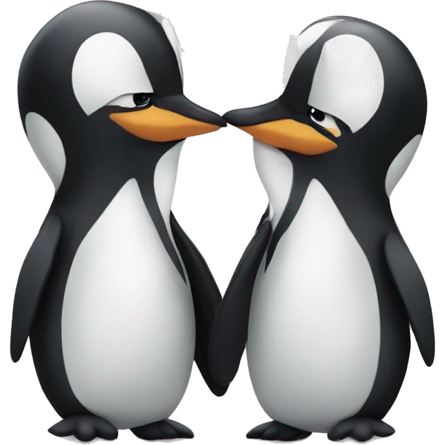 penguins in love emoji