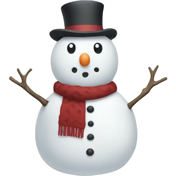 Snowman small no arms emoji