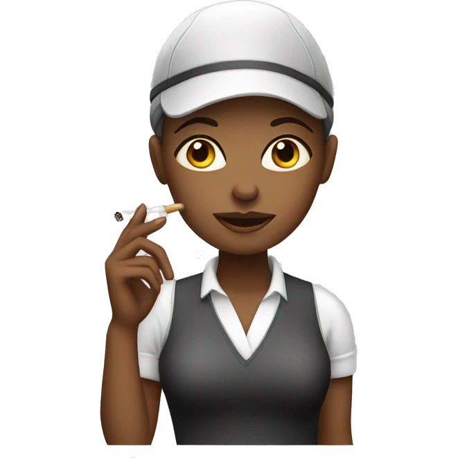 girl working smoking emoji