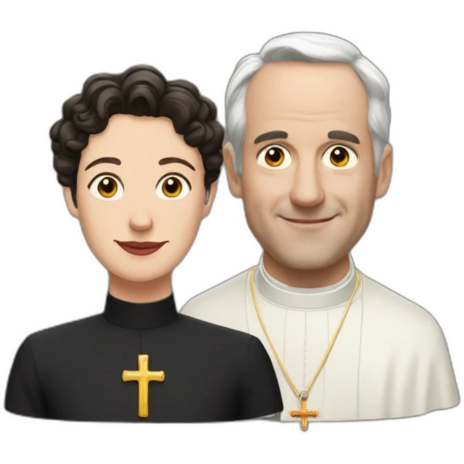 Fleabag and priest emoji