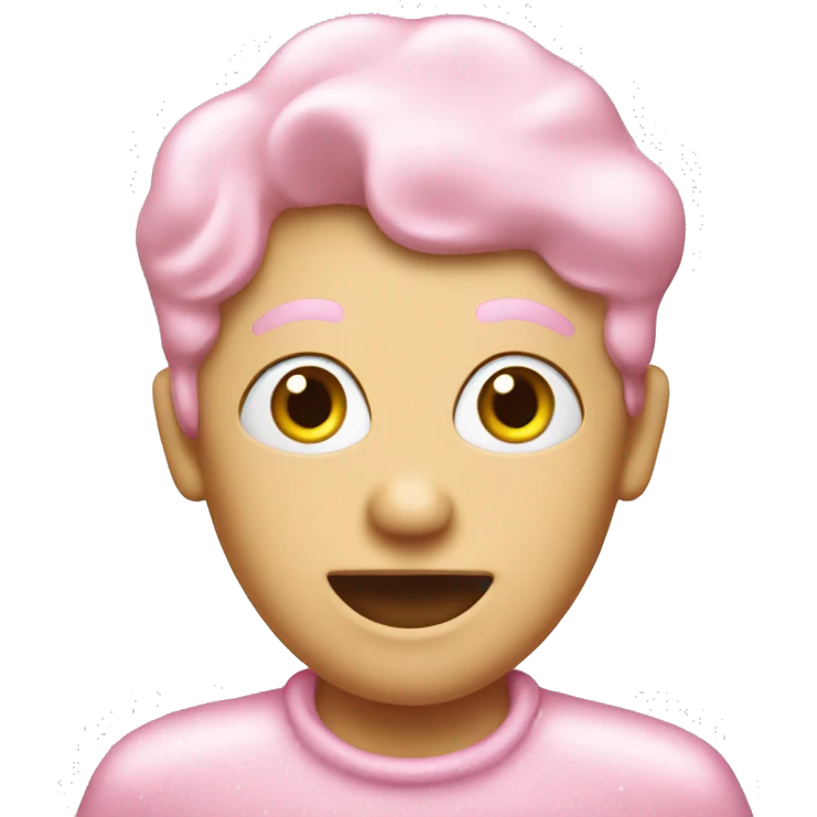frosted pink sugar cookie emoji