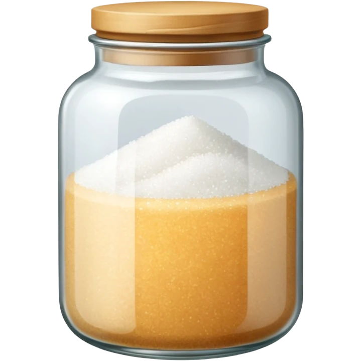 Jar of white sugar emoji