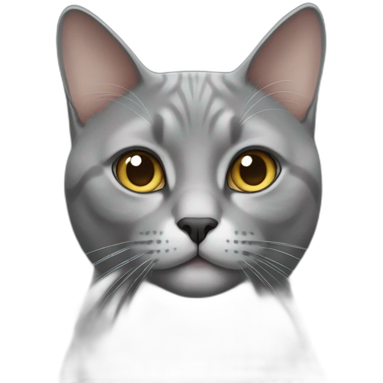 Grey Britain cat emoji