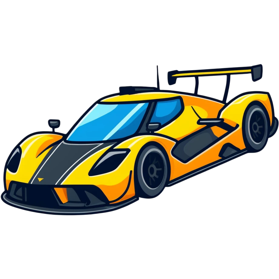 racing car with motion lines emoji