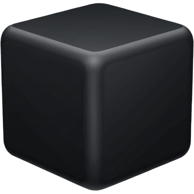 black cube emoji