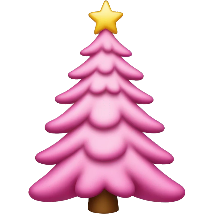 pink christmas tree emoji