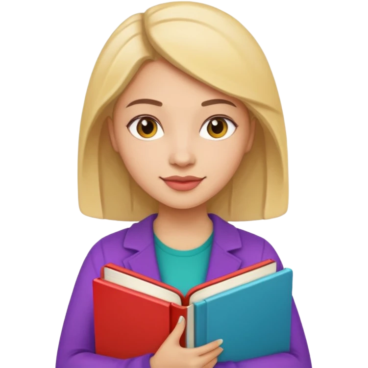 Lipa and books emoji
