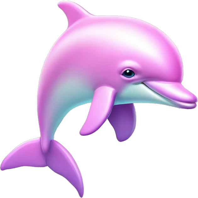 Pastel-pink-colors-dolphin emoji