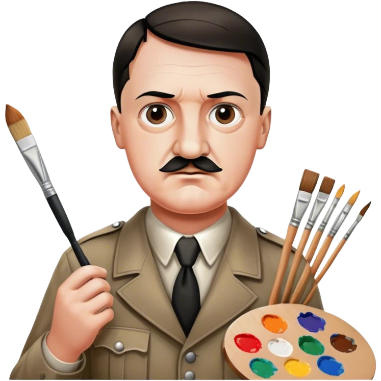 Hitler as an artist emoji