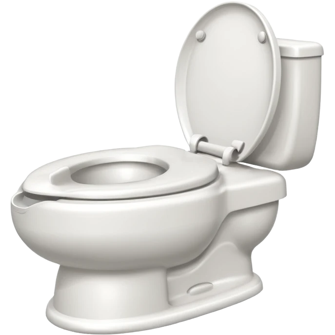Potty trainer without lid and without face emoji