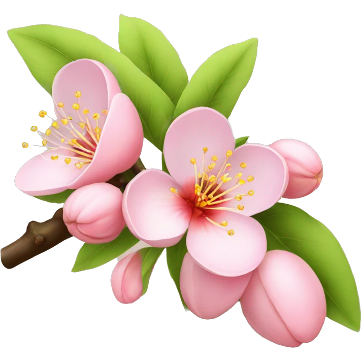 Peach blossom emoji