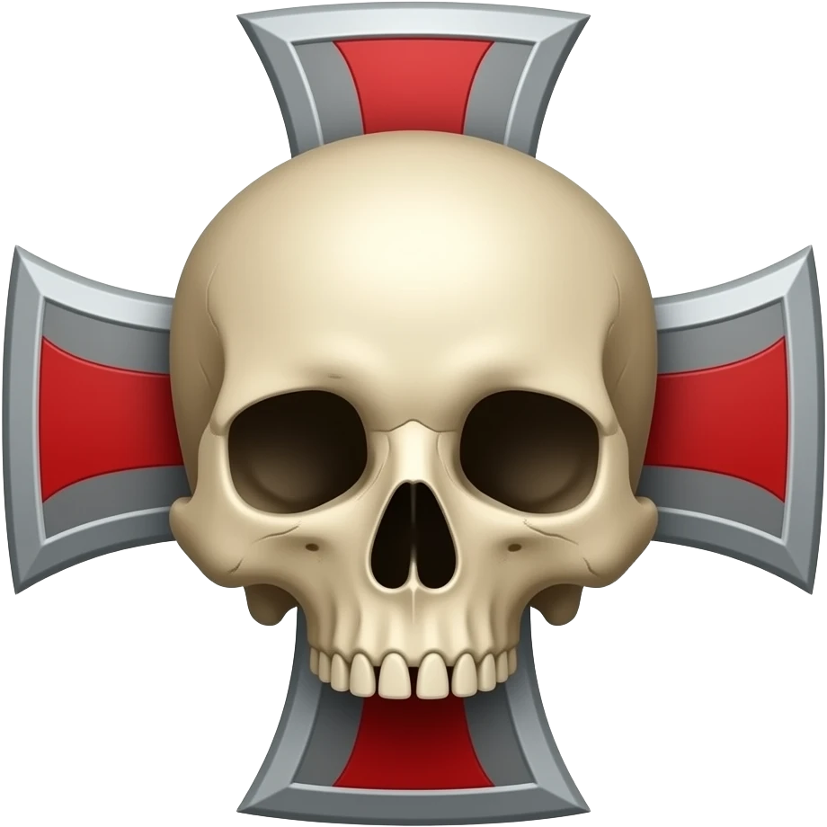 Templar skull cross emoji