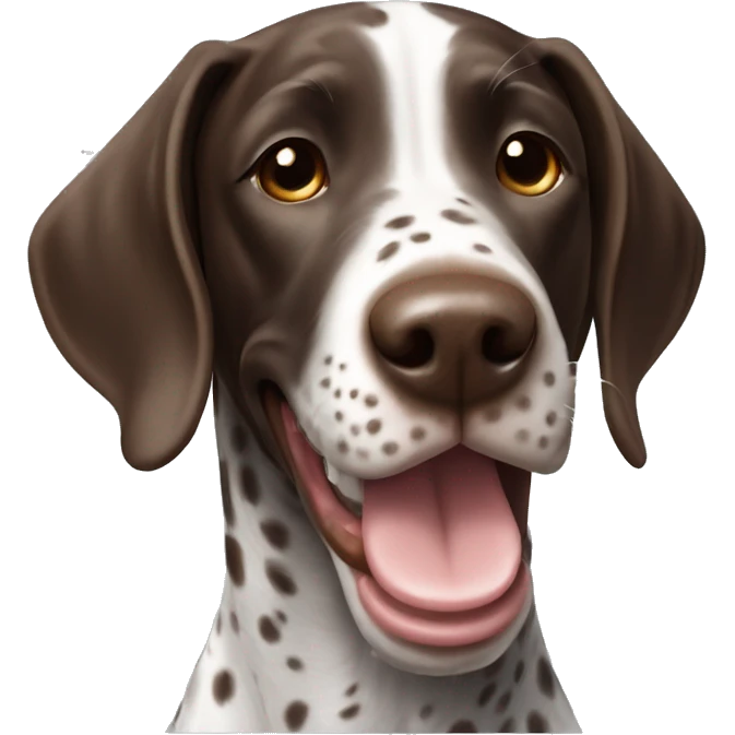 German Shorthaired Pointer smile emoji