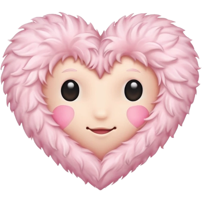 Make me a light pink coquette heart emoji emoji