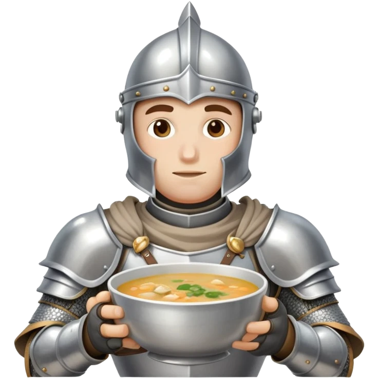Knight eating soop  emoji