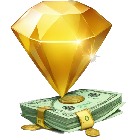 Diamond and money  emoji