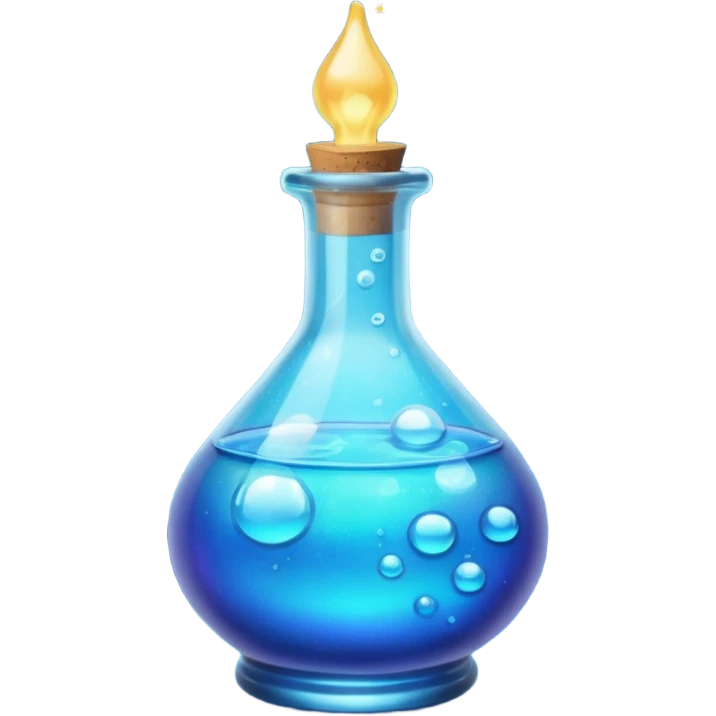 blue potion emoji