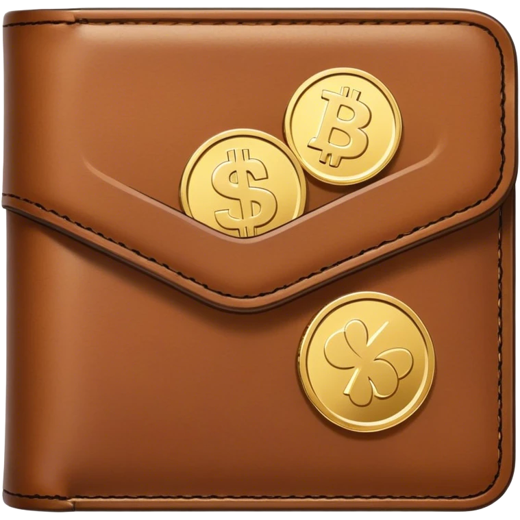 Wallet with Coins emoji