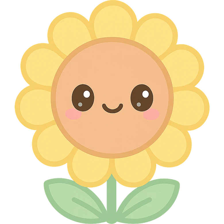 A sunflower emoji emoji