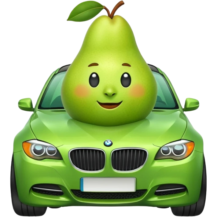 pear in a bmw emoji